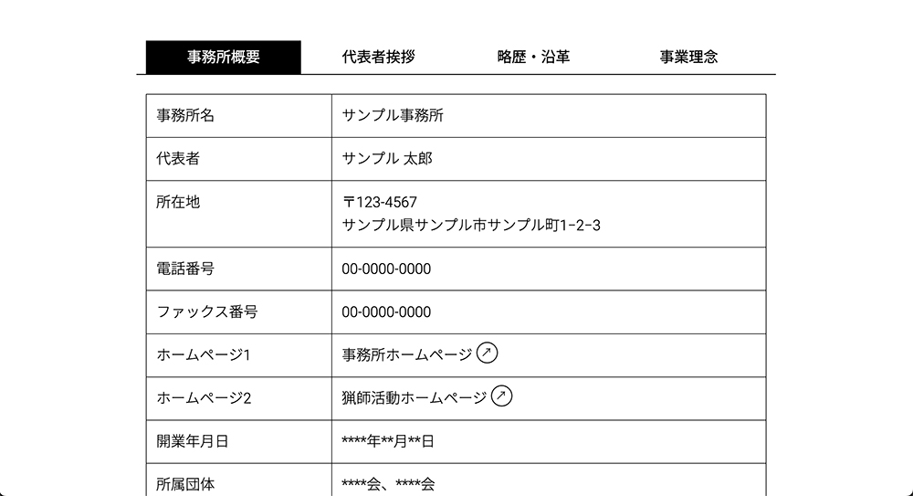 作品名：事務所概要 01